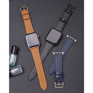 สายนาฬิกาข้อมือหนัง แบบเปลี่ยน สําหรับ Smart Watches Series 8 Ultra 7 6 SE 5 4 3 2 1 ขนาด 49 มม. 41 มม. 45 มม. 44 มม. 42 มม. 40 มม. 38 มม.