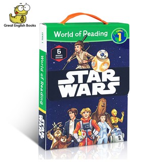 *พร้อมส่ง* สินค้าลิขสิทธิ์แท้ (Original) Star Wars World of Reading Level 1 จาก Disney ( 6 Books box set)