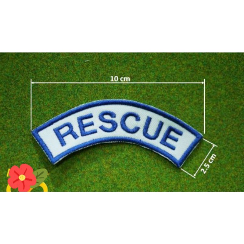 อาร์ม-กู้ภัย-rescue-แบบเย็บติด-ติดตีนตุ๊กแก-ขายราคาส่งทุกชิ้้น