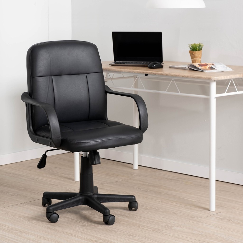 smart-office-เก้าอี้สำนักงาน-ชนิดหนัง-รุ่นปอเช่-สีดำ-ไม่รวมประกอบ-ab