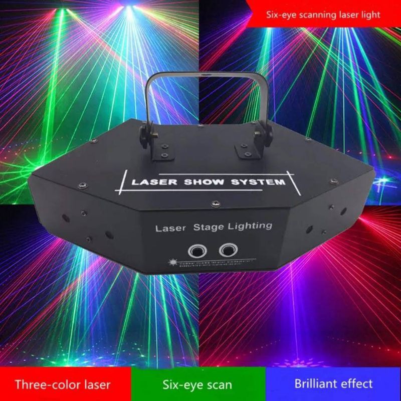 ไฟดิสโก้เลเซอร์-รุ่น-x6-2in1-disco-laser-dicsco-laser-light-party-light-ไฟดิสโก้เทค-ไฟ-laser-light-ปาร์ตี้