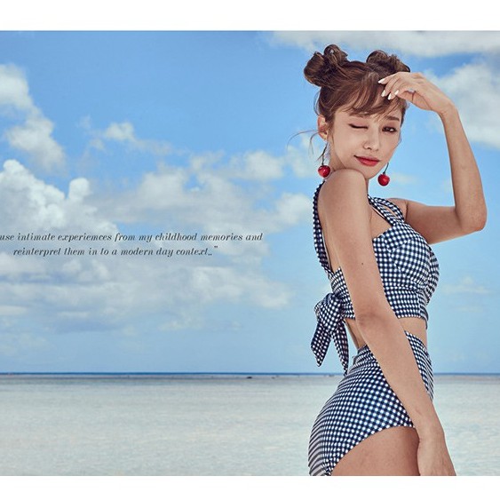ภาพสินค้าBikini แยกชิ้น ชุดว่ายน้ำเอวสูง สไตล์เกาหลี 9943 มีฟองน้ำ มีโครง จากร้าน bikinimall บน Shopee ภาพที่ 7