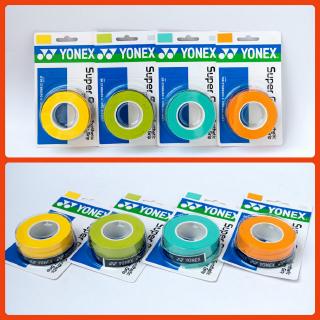 เทปพันด้ามไม้แบด Yonex AC102EX Super Grip กริปพันด้าม ที่พันด้ามไม้แบด (แพ็ค3ชิ้น)