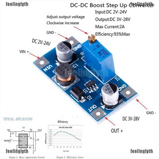 2 A Dc - Dc Boost Step Up 2 V - 24 V To 3 V 5 V 6 V 9 V 12v ยอดนิยม