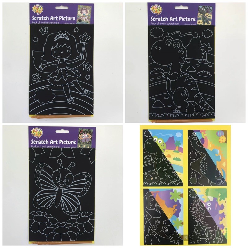 diy-easy-craft-scratch-art-เซ็ตขูดศิลปะสำหรับเด็ก