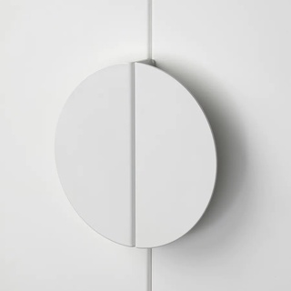 IKEA แท้ BEGRIPA เบครีปา มือจับ สีขาว ครึ่งวงกลม130 มม. แพค 2 ชิ้น