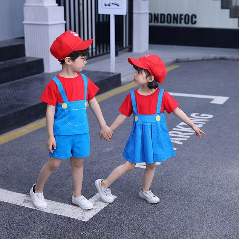 ชุดคอสเพลย์การ์ตูน-super-mario-สําหรับเด็ก