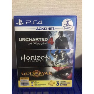 Uncharted 4 + Horizon zero dawn แผ่น Ps4 มือ2 สภาพดี