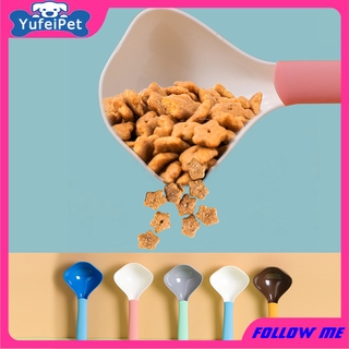 Yufeipet ช้อนพลาสติกทนทานสําหรับให้อาหารสัตว์เลี้ยงสุนัขแมว