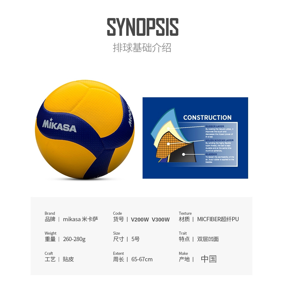 ภาพหน้าปกสินค้าลูกวอลเลย์บอล Mikasa V200W ลูกวอลเลย์บอล FIVB Official หนัง PU ไซซ์ 5 ลูกวอลเลย์บอล จากร้าน daiwa.th บน Shopee