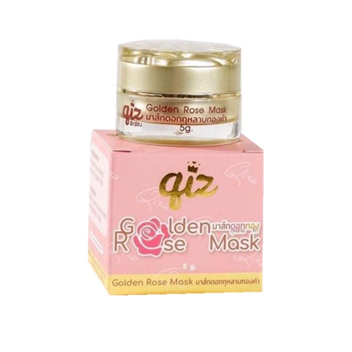 ภาพหน้าปกสินค้ามาส์กดอกกุหลาบทองคำ Qiz Golden Rose Mask 5 กรัม จากร้าน panlann บน Shopee