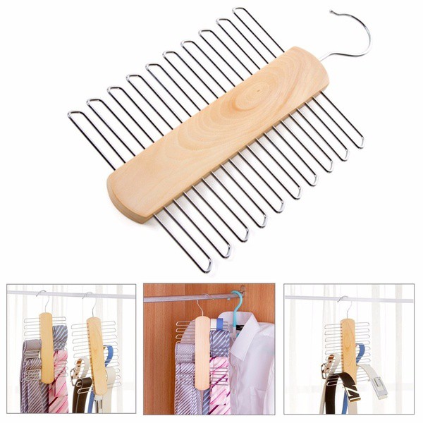 store-20-bar-wooden-tie-hanger-scarfs-amp-belt-rack-organiser