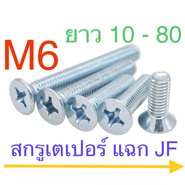 ภาพหน้าปกสินค้าสกรูเตเปอร์แฉก JF M6 จากร้าน kranetools บน Shopee