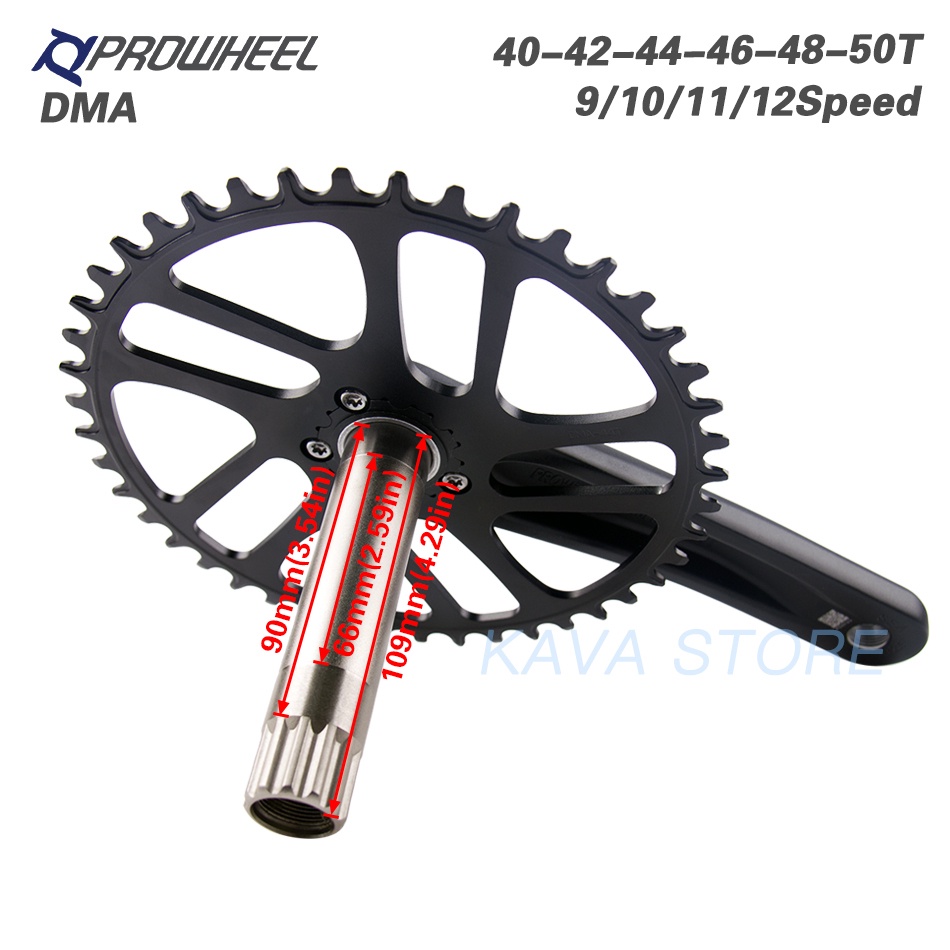 prowheel-เฟืองโซ่จักรยาน-9-10-11-12s-170-172-5-มม-40-42-44-46-48-50t-gxp-สําหรับกรวด