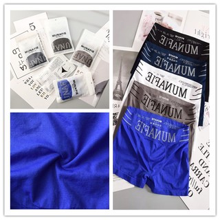 ภาพขนาดย่อของภาพหน้าปกสินค้าBoxer MUNAFIE ผ้านุ่ม ใส่สบาย พร้อมส่งนะครับ(NK-JM) จากร้าน oye_shop บน Shopee ภาพที่ 1