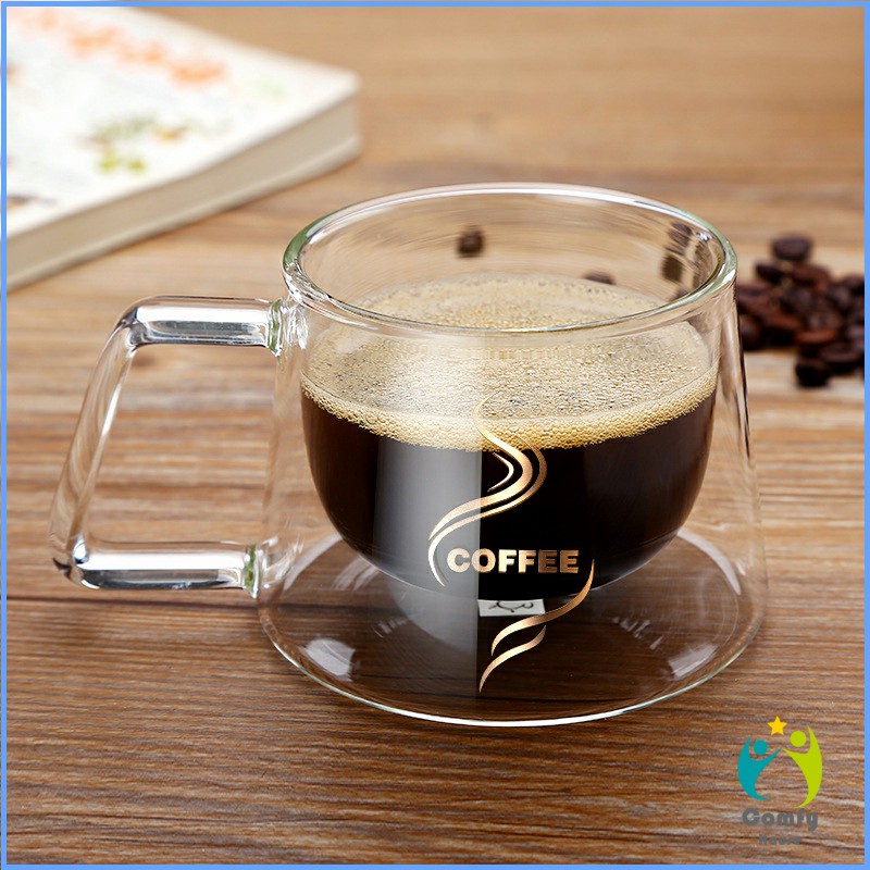 comfy-ถ้วยกาแฟ-แก้วคู่บอโลซิลิเกต-สกรีนอักษร-coffee-แก้วเป่าสองชั้น-coffee-cup