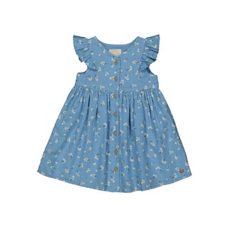 Mothercare ชุดเด็ก ชุดเดรสเด็ก สีฟ้าลายดอกเดซี่ daisy frill dress