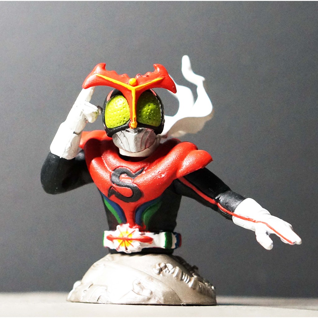 Bandai Showa Kamen Rider BEST 7 Bust Figure มดแดง มาสค์ไรเดอร์ Showa ...