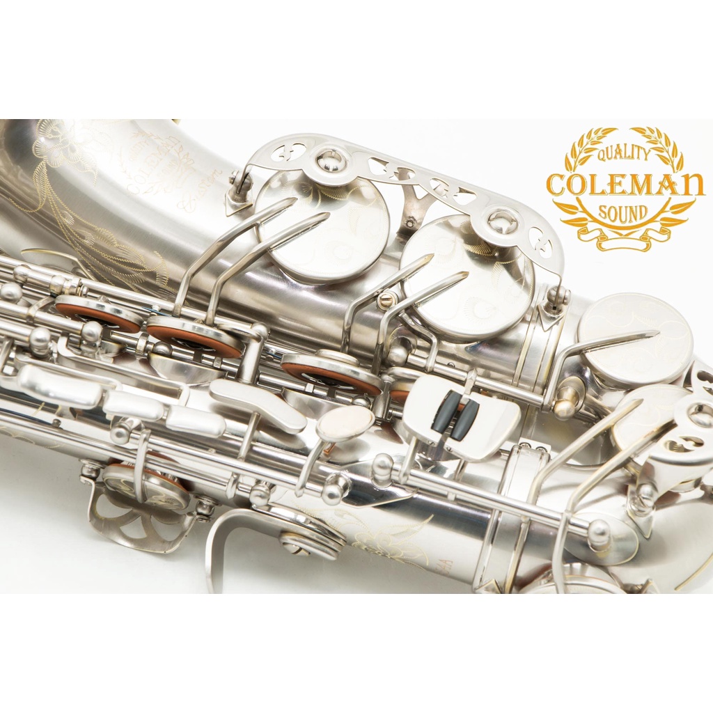 แซกโซโฟน-saxophone-alto-coleman-clc-554a-matt-nickel-sliver-plated