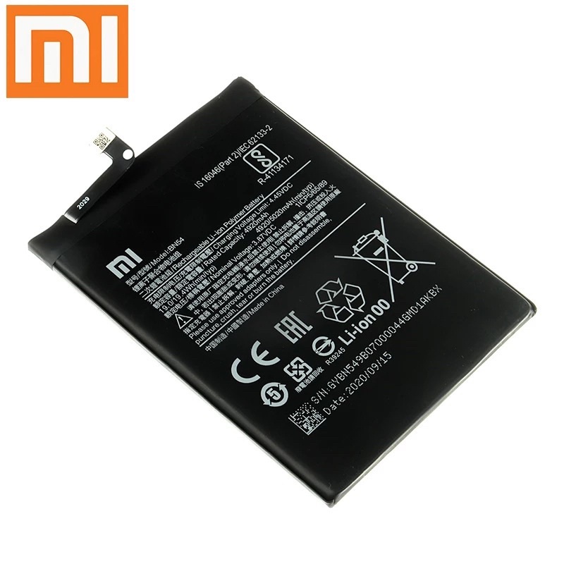 xiao-miโทรศัพท์เดิมแบตเตอรี่bn54สำหรับxiaomi-redmiหมายเหตุ9-bn54-5020mahเปลี่ยน3-85v-lithium-ionแบตเตอรี่-เครื่องมือ