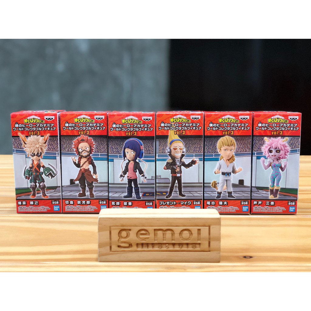 [ของแท้] WCF My Hero Academia Vol.3 ( Set of 6 ) (Banpresto) | Shopee ...