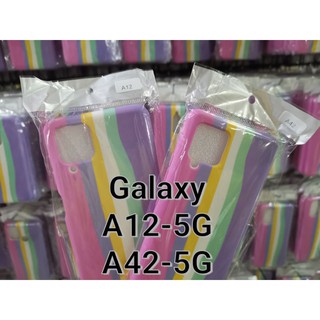 (พร้อมส่งในไทย)เคสสีรุ้งPink Samsung Galaxy A12/Galaxy A42/S20FE