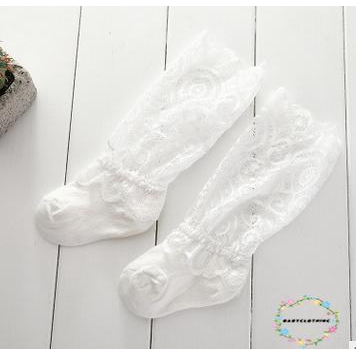 ภาพสินค้าถุงเท้า ผ้าลูกไม้ ความยาวเข่า สำหรับเด็ก 0-3 ปี จากร้าน babybabyclothing.th บน Shopee ภาพที่ 3