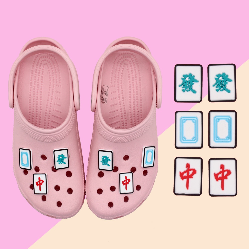 crocs-jibbitz-อุปกรณ์เสริมรองเท้าแตะ-pvc-accessories-ถอดออกได้-ลายไพ่นกกระจอก-diy-shoe-charms