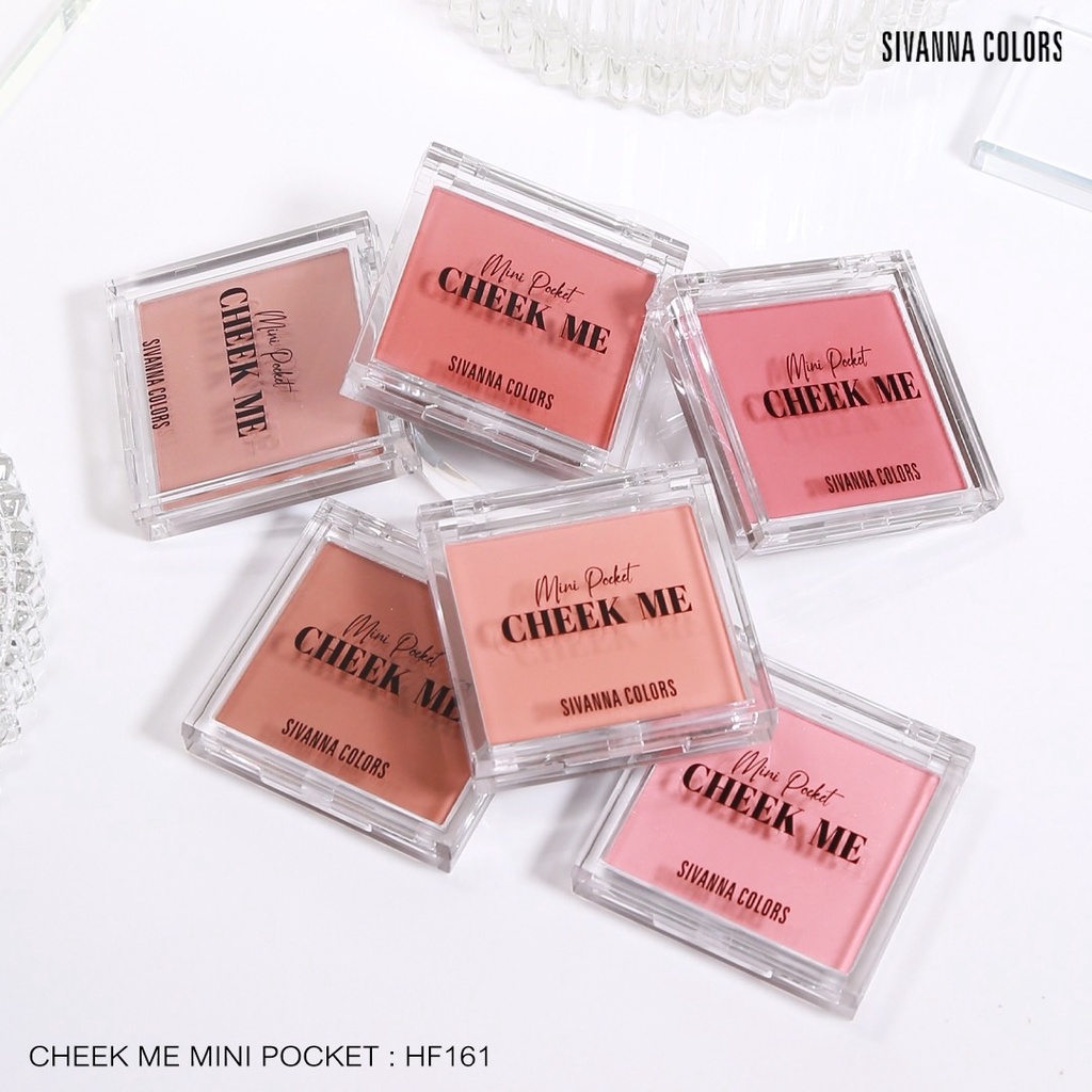 ภาพหน้าปกสินค้า( ลด 50% สูงสุด 50 บาท) ซีเวนน่า ชีค มี มินิ พอกเกต บลัชออน Sivanna Colors Cheek Me Mini Pocket HF161 จากร้าน piyarak บน Shopee