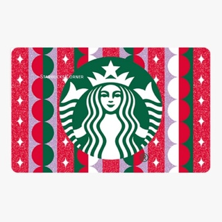 ภาพขนาดย่อของสินค้าบัตร Starbucks ลาย Christmas Siren Logo (2021) / บัตร Starbucks (บัตรของขวัญ / บัตรใช้แทนเงินสด)