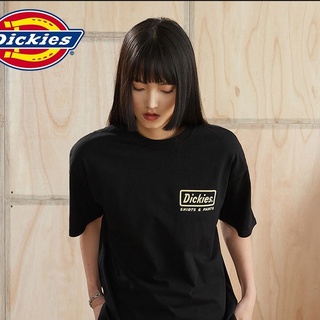 DICKIES เสื้อยืดแขนสั้นลําลอง ผ้าฝ้าย สีพื้น แฟชั่นฤดูใบไม้ผลิ และฤดูร้อนยืด.สบาย.รัก