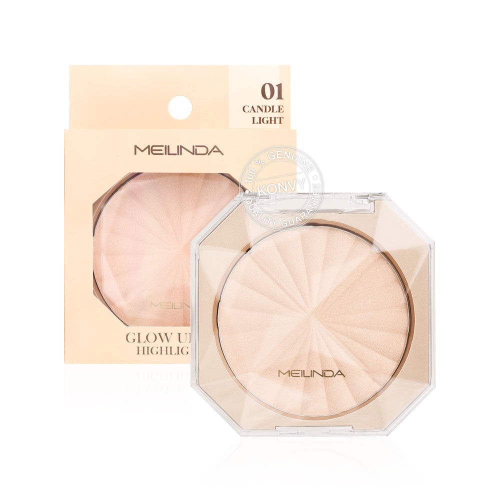 เกี่ยวกับสินค้า Mei Linda Glow Up Skin Highlighter 01 Candle Light.