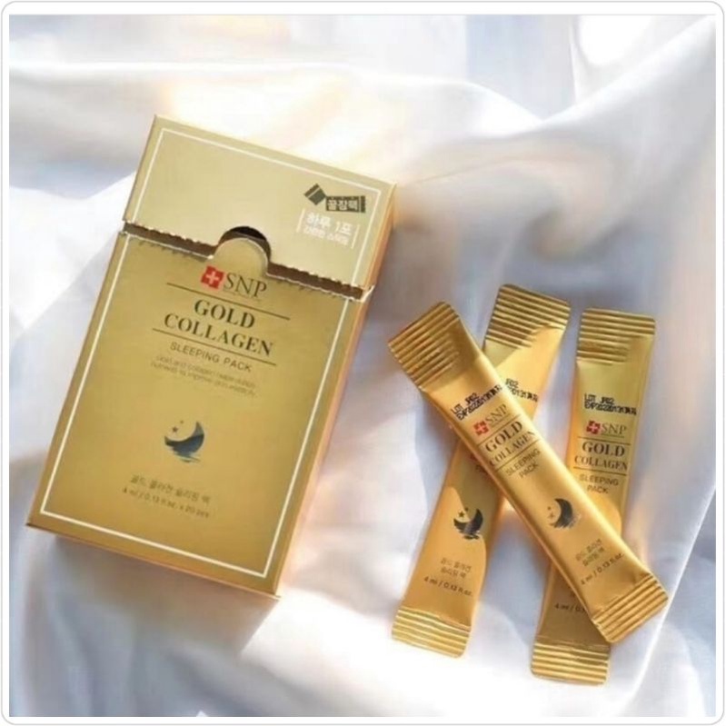 exp-2025-มาสก์นอนทองคำผสมคอลลาเจน-snp-gold-collagen-sleeping-mask-pack