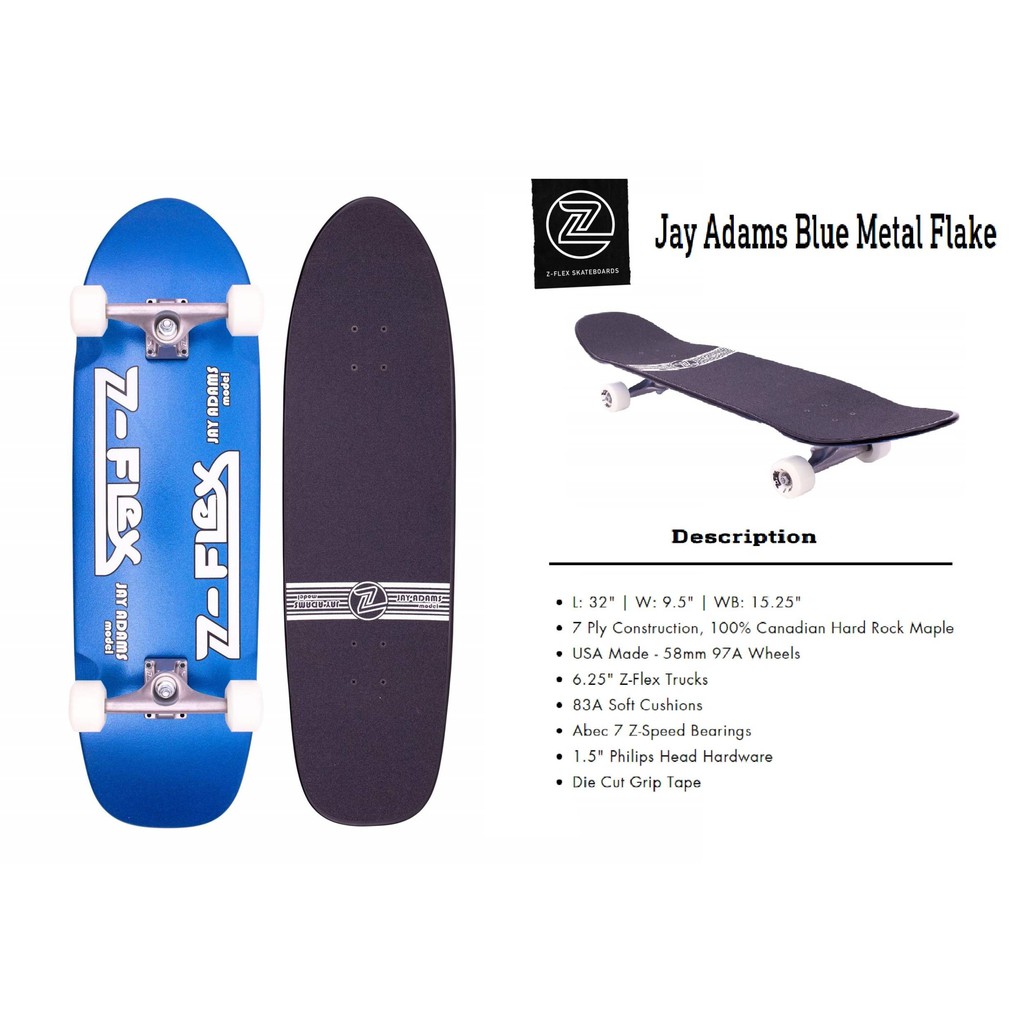 Skate board Surf Skate Z-flex Shadow Lurker Shorebreak 32