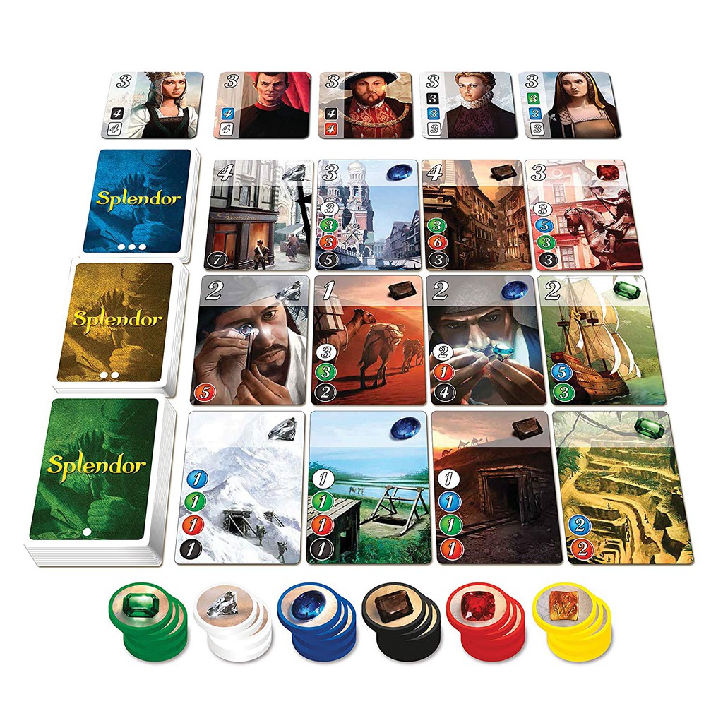 เกมค้าเพชร-splendor-cities-of-splendor-splendor-duel-th-en-บอร์ดเกม-board-game