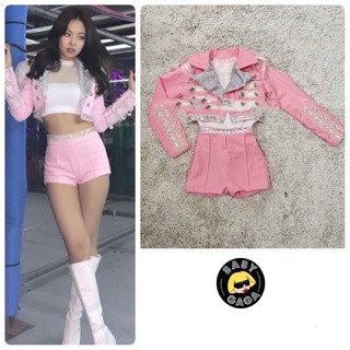 Babygaga ชุดแบล็คพิงค์ ชุดแบล็คพิงค์เด็ก ชุดเจนนี่ ชุดเจนนี่เด็ก ชุดเต้น ชุดเต้นเด็ก  Blackpink Jennie Costume Children