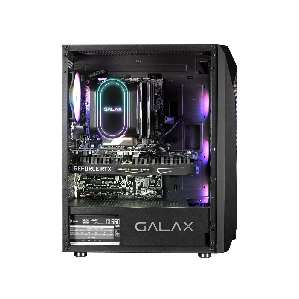 ภาพสินค้าCASE (เคสเกมมิ่ง) GALAX Revolution-05 Mid-Tower ATX ,Tempered Glass, RGB (Fixed Rainbow) จากร้าน hardware_corner บน Shopee ภาพที่ 3