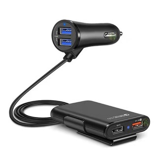 ภาพหน้าปกสินค้า4usb ที่ชาร์จแบตรถยนต์12-24V car charger ที่จุดบุหรี่ ที่ชาตแบตในรถ หัวชาร์จในรถ สายชาร์จในรถ ที่ชาร์จในรถ ที่ชาจแบตในรถ ที่เกี่ยวข้อง