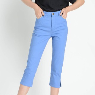 GSP FULL LENGTH YOUNG COLOR JEANS ยีนส์ขาสามส่วน ปลายขาผ่า ไม่อึดอัด ไม่รัดแน่น ใส่สบายๆ คล่องตัว (PM16BU)PM16BU)