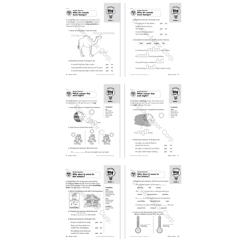 พร้อมส่งฟรี-evan-moor-daily-science-workbook-grade-1-6-มีการแบ่งหัวข้อศึกษาเรื่องราววิทยาศาสตร์-เป็นหัวข้อศึกษา