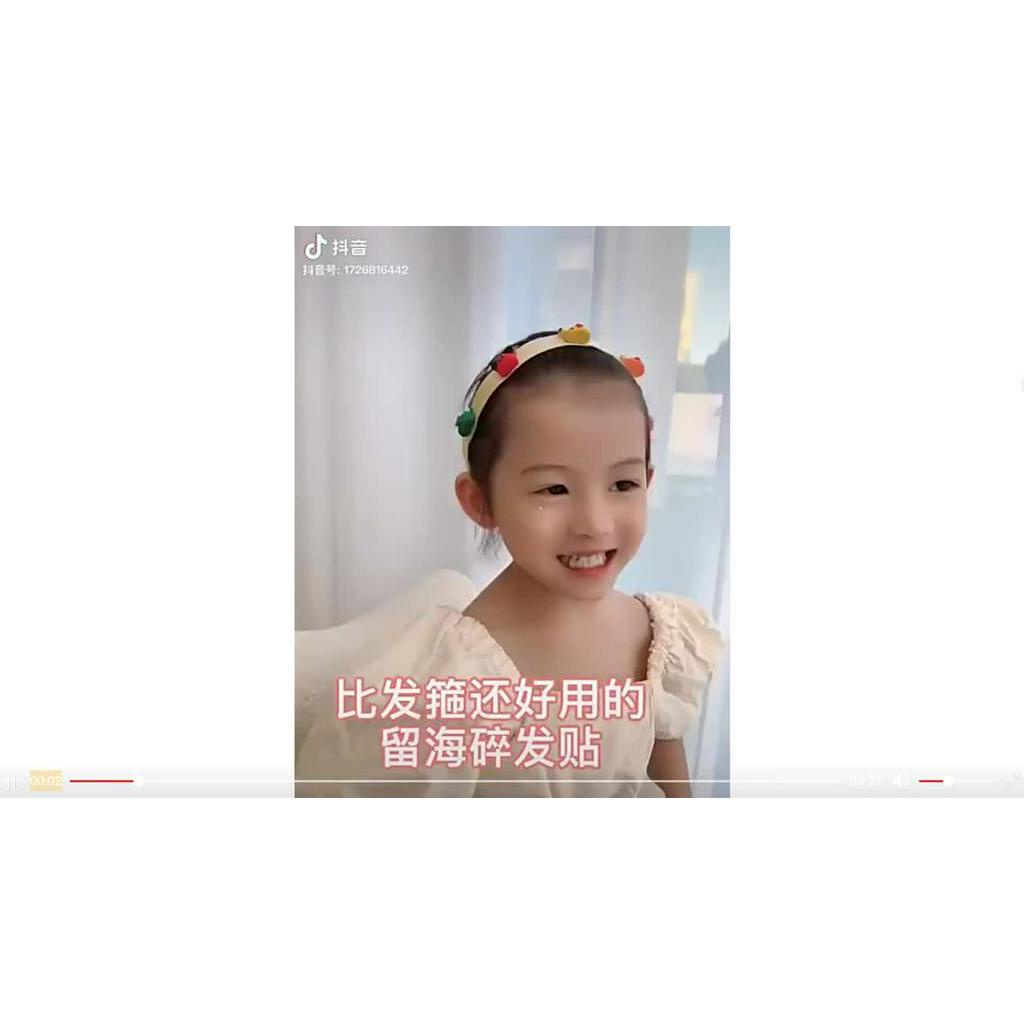 new-ที่คาดผมเด็กเกาหลี-ที่คาดผมพกพา-พับเก็บได้-ไม่เจ็บ-แผ่นแปะผม-ที่แปะผม-ตีนตุ๊กแก-เก็บปอยผม-ที่คาดผม-แฟชั่น-กิ๊ฟ-กิ๊บ