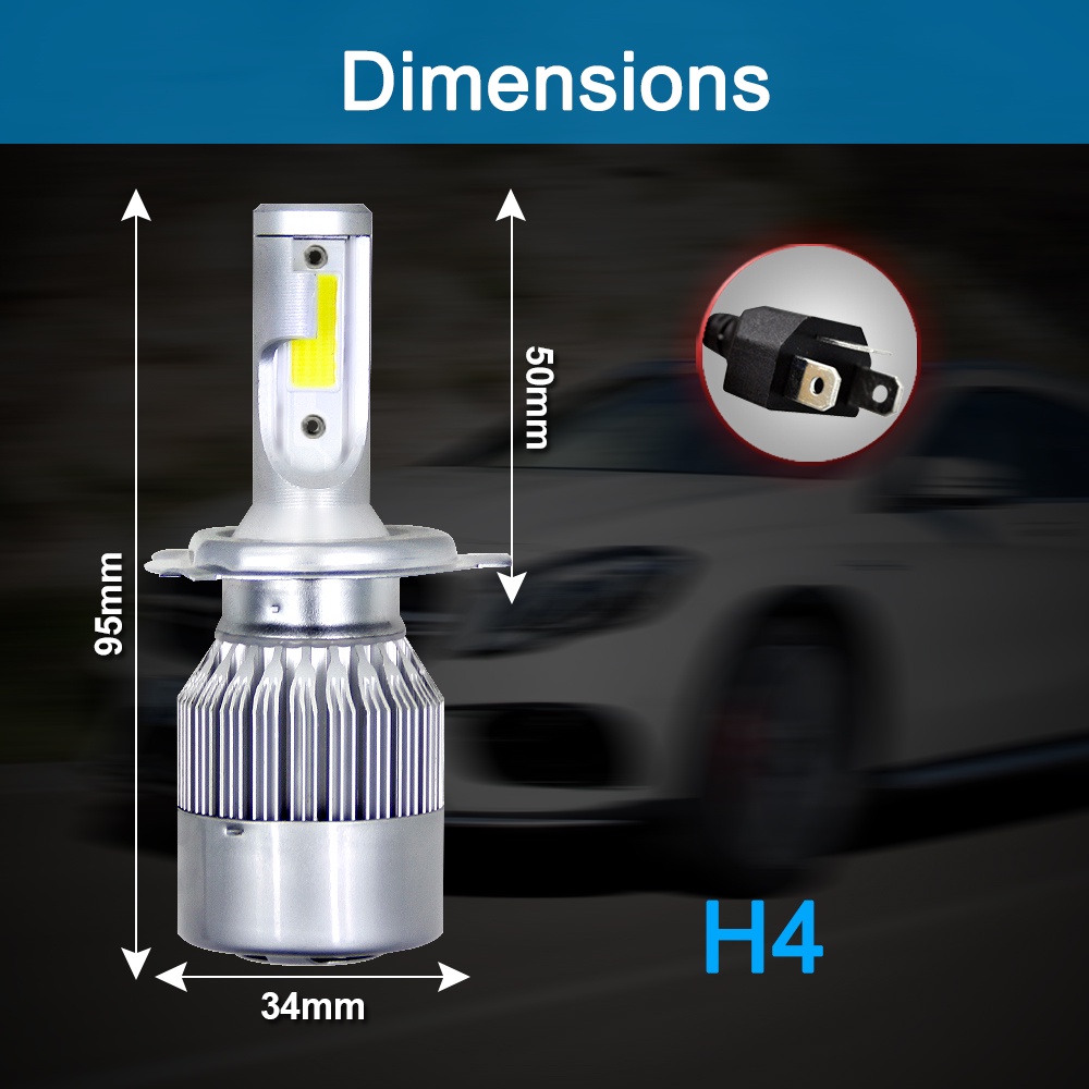 หลอดไฟหน้า-led-c6-h4ไฟหน้ารถ-ไฟส่องสว่าง-ไฟรถ-ไฟled-หลอดไฟled-ไฟหน้ารถยนต์-แสงสีขาว-1คู่-ความสว่าง-6000k-3800-lm-ขั้ว