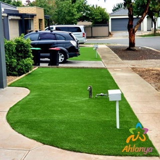 Ahlanya หญ้าเทียม  แผ่นหญ้าเทียมปูพื้น หญ้าปูสนาม อุปกรณ์ตกแต่งสวน Turf Grass