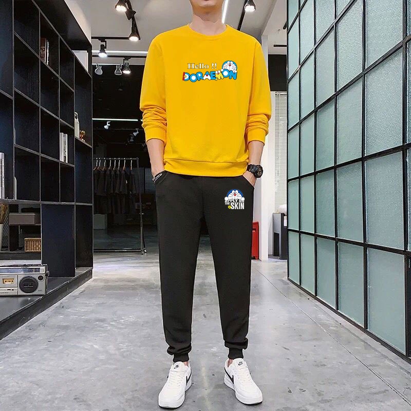 bk392-o-aa332-เซ็ทแฟชั่นแขนยาว-กางเกงวอร์ม-ชุดเซ็ทผู้หญิง-แฟชั่นผู้ชาย-เสื้อแขนยาวหน้าว-ชุดกันหนาว