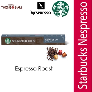 ภาพหน้าปกสินค้าล็อตใหม่ Starbucks Nespresso Capsules (Espresso Roast) ของแท้ Made in Switzerland 🇨🇭 BBE. 04/2024 ที่เกี่ยวข้อง