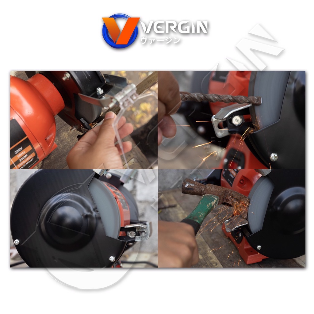 vergin-มอเตอร์หินเจียร-6-นิ้ว-vg-109-มอเตอร์หินไฟสำหรับงานขัดเงา-งานเจียร-ดีเยี่ยม