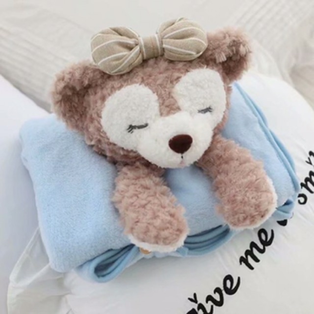 พร้อมส่ง-disney-duffy-and-friends-blanket-ผ้าห่มน้องหมีduffy-และผองเพื่อน