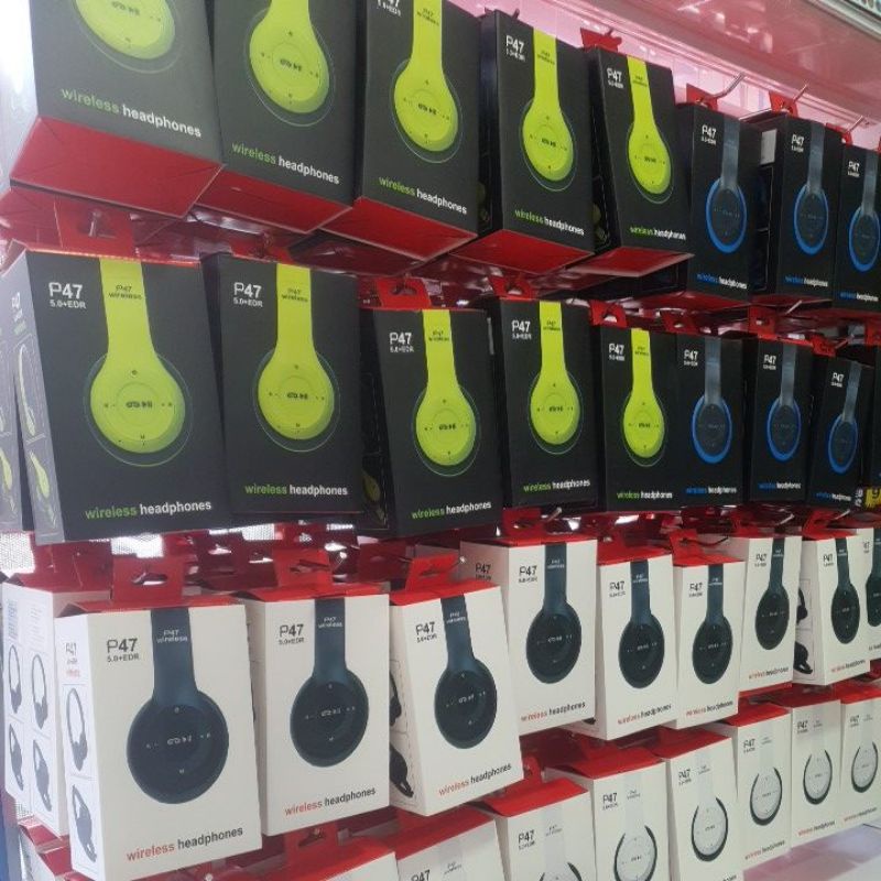 p47-แท้หูฟัง-p47-5-0-edr-wireless-ของแท้-อุปกรณ์ครบกล่อง-headphone-ทีไมค์ในตัว-เชื่อมต่อไร้สาย-สามารถต่อสายได้-เบสหนัก