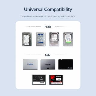ภาพขนาดย่อของภาพหน้าปกสินค้าOrico SSD HDD กล่องรับสัญญาณ UASP HDD Type - C USB 3.1 เป็น Sata 3.0 2.5 นิ้ว USB 3.1 Gen1 2526C3 จากร้าน orico.th บน Shopee ภาพที่ 8