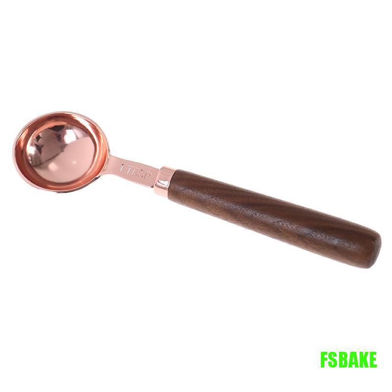 fsbake-ช้อนตวง-ด้ามจับไม้วอลนัท-ทองแดง-สําหรับทําเบเกอรี่-4-ชิ้น-kcb